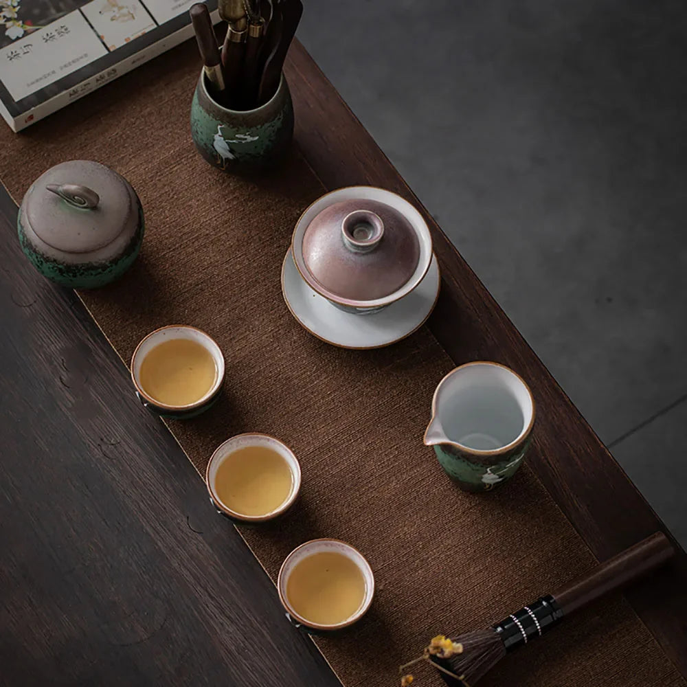 Gaiwan Nuée Céleste - Céramique Décor Peint 150ml | Fujian