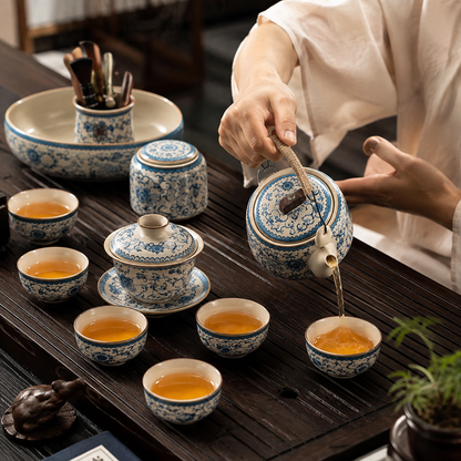 Service à Thé Cérémonie Impériale - Porcelaine 190ml | Set Complet