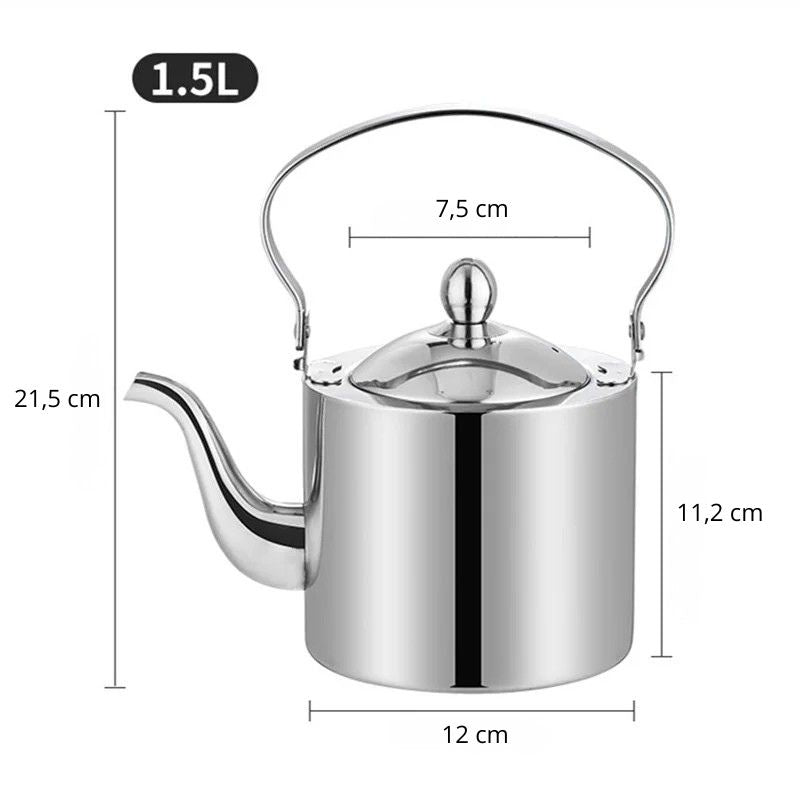 Théière inox capacité 1,5 litre modèle standard