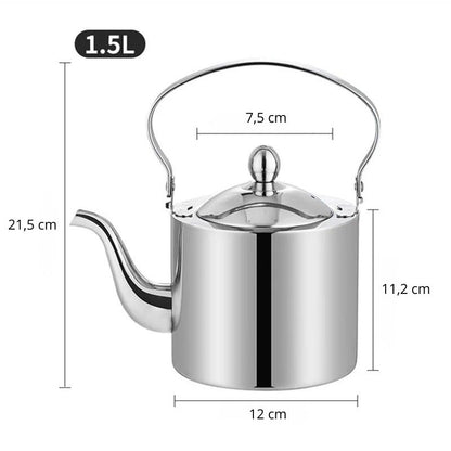 Théière inox capacité 1,5 litre modèle standard