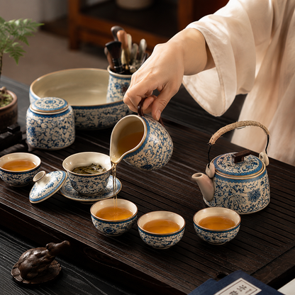 Service à Thé Cérémonie Impériale - Porcelaine 190ml | Set Complet