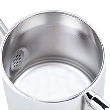 Théière inox 304 vue de face silhouette conique