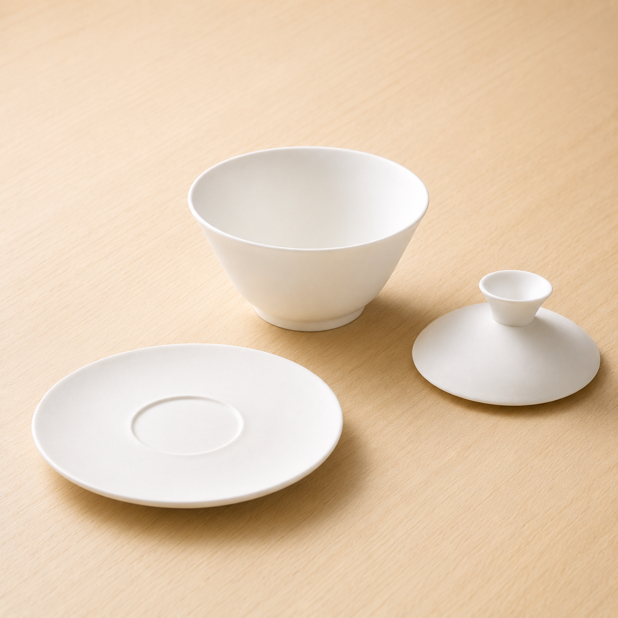 Gaiwan Nuée Céleste - Porcelaine Blanc 140ml | Voyage