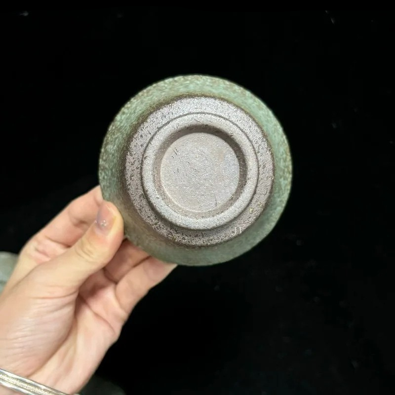 Gaiwan Terre Ancienne - Grès Kiln Change 180ml | Vert & Noir