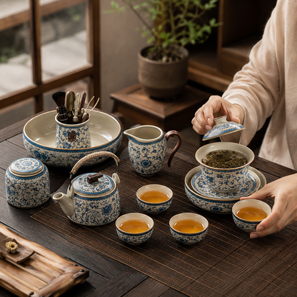 Service à Thé Cérémonie Impériale - Porcelaine 190ml | Set Complet