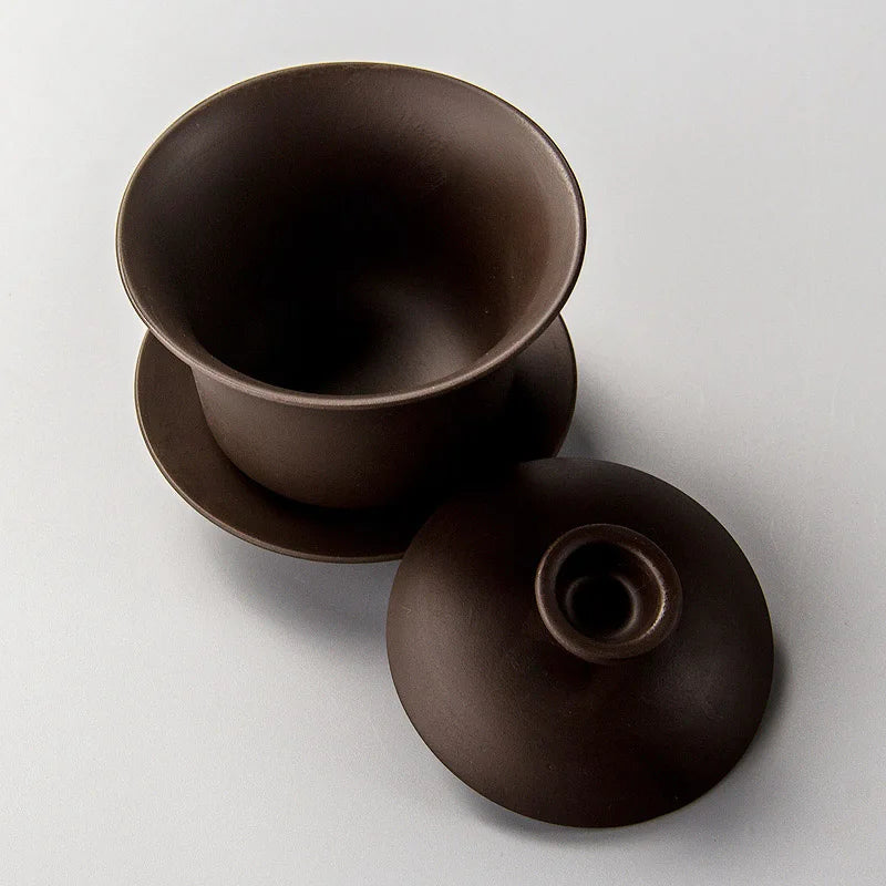 Gaiwan Terre Précieuse - Argile Zisha 160ml | Non Émaillée