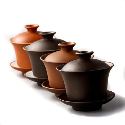 Gaiwan Terre Précieuse - Argile Zisha 160ml | Non Émaillée