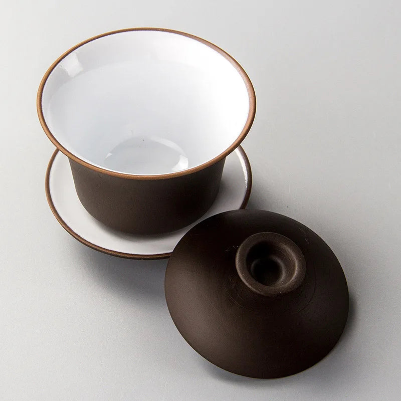 Gaiwan Terre Précieuse - Argile Zisha 160ml | Non Émaillée