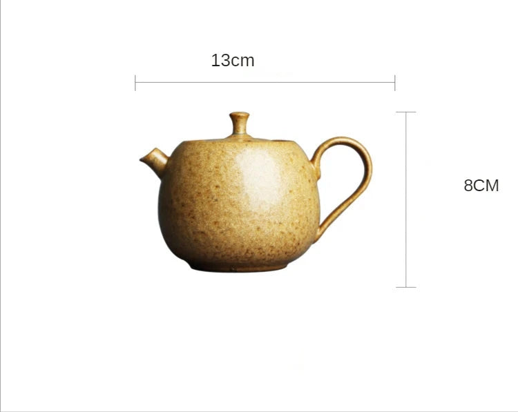 Théière céramique wabi-sabi plusieurs coloris métallisés