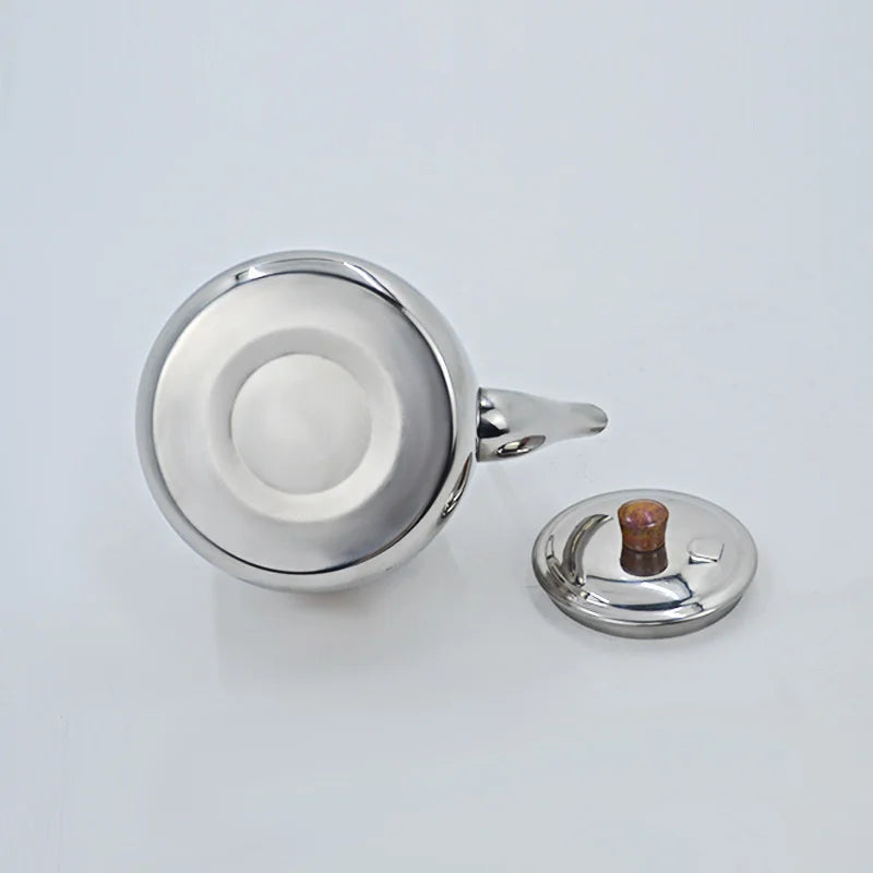 Théière inox finition miroir service thé élégant