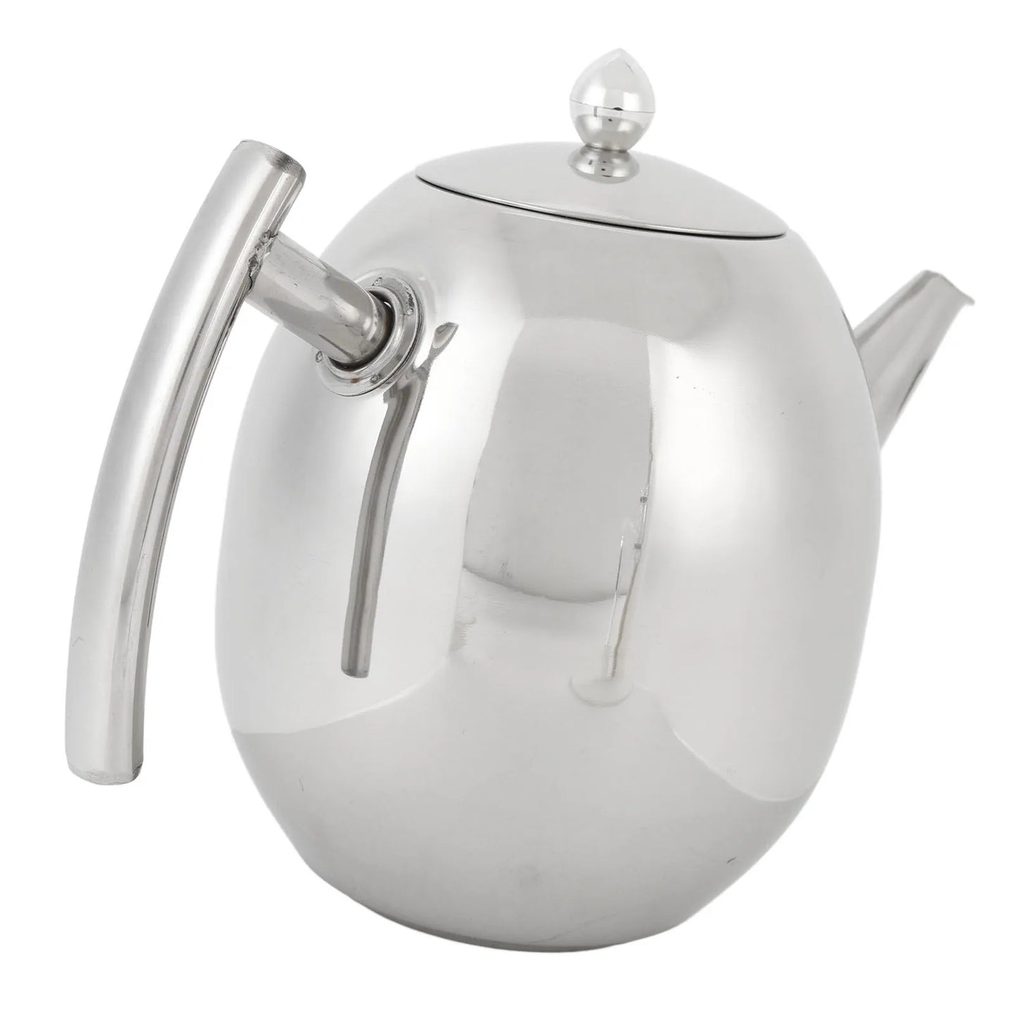 Théière inox minimaliste bec verseur précis