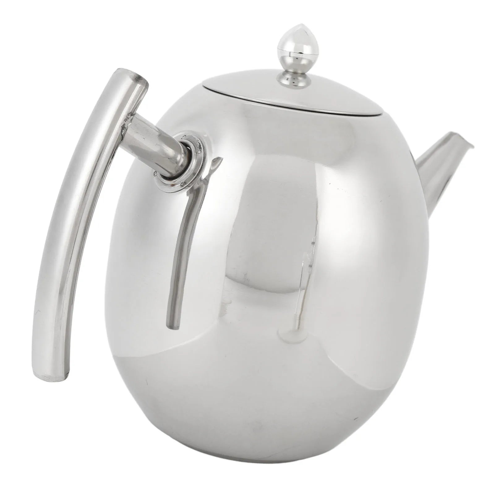 Théière inox minimaliste bec verseur précis