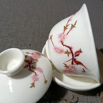 Gaiwan Voyage Bleu & Blanc - Porcelaine Bone China 100ml | Théara