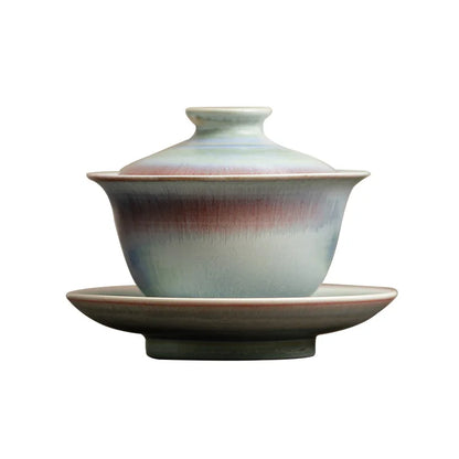 Gaiwan Nuée Écarlate - Céramique Sancai 150ml | Kiln Change