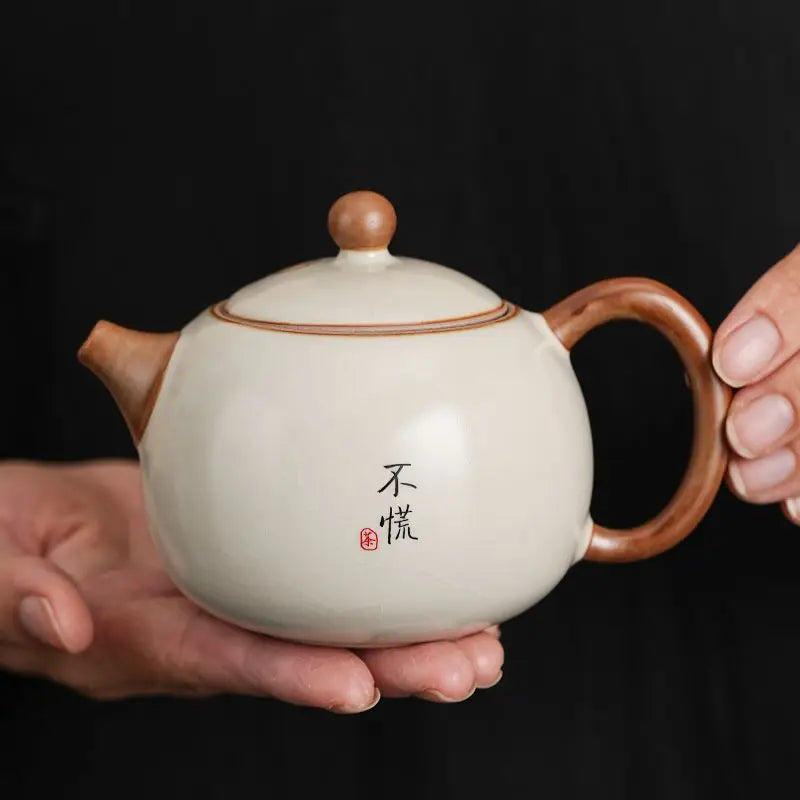 Service à Thé Gongfu Ru Kiln - Porcelaine 190 ml | Usage Individuel