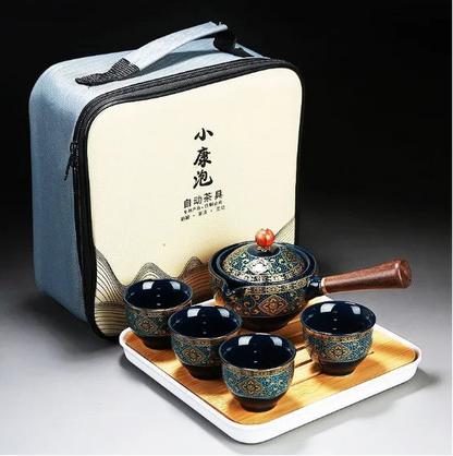 Service à Thé Argile Nomade - Poterie Sable 160ml | Format Voyage