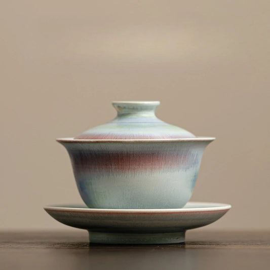 Gaiwan Nuée Écarlate - Céramique Sancai 150ml | Kiln Change
