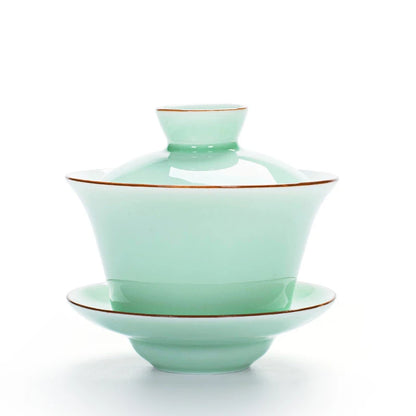 Gaiwan Jade Impérial - Porcelaine Céladon 140ml | Four Guan