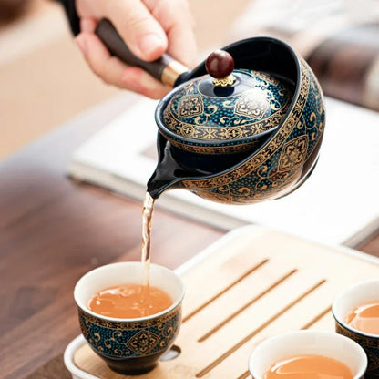 Service à Thé Argile Nomade - Poterie Sable 160ml | Format Voyage