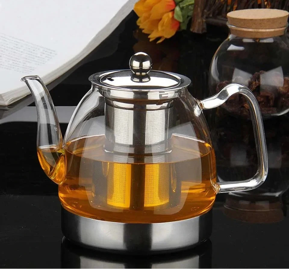 Théière verre borosilicate 800 ml vue de face