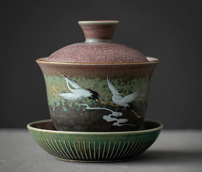 Gaiwan Nuée Céleste - Céramique Décor Peint 150ml | Fujian