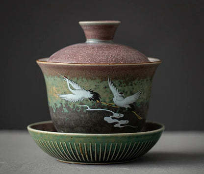 Gaiwan Nuée Céleste - Céramique Décor Peint 150ml | Fujian