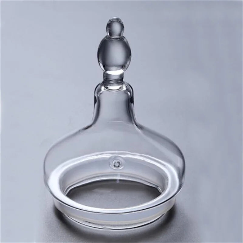 Vue latérale théière orientale en verre borosilicate 1L