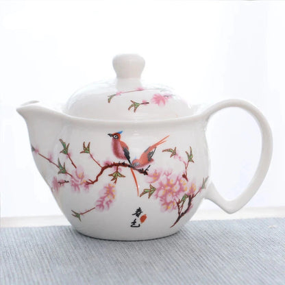 Théière porcelaine fine 400 ml service à thé élégant