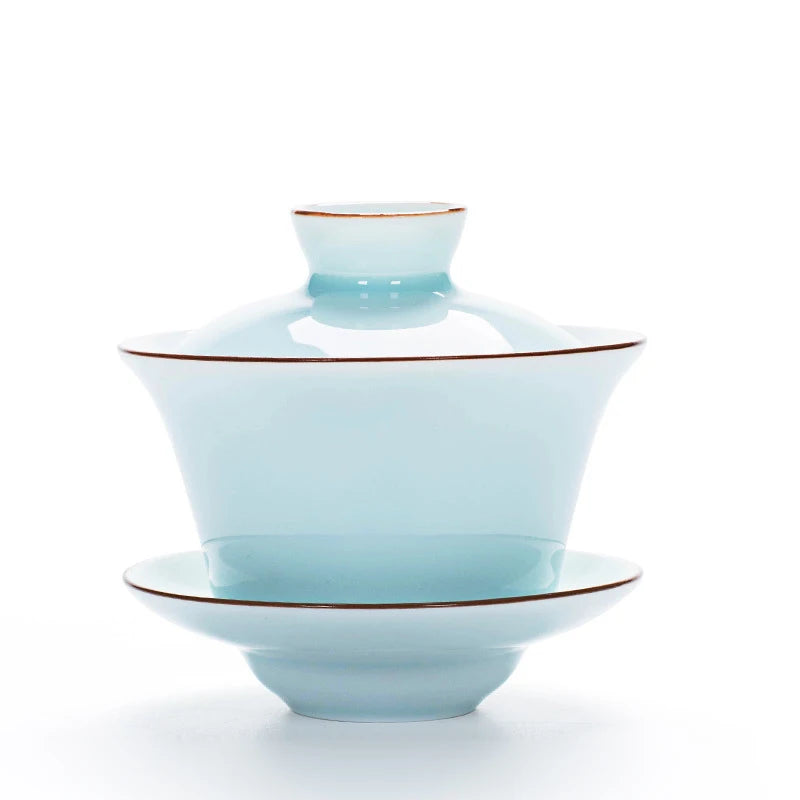Gaiwan Jade Impérial - Porcelaine Céladon 140ml | Four Guan