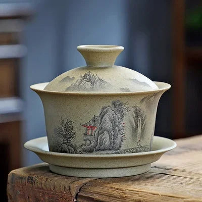 Gaiwan Nuée Céleste - Grès Sous-Glaçure 130ml | 8 Coloris