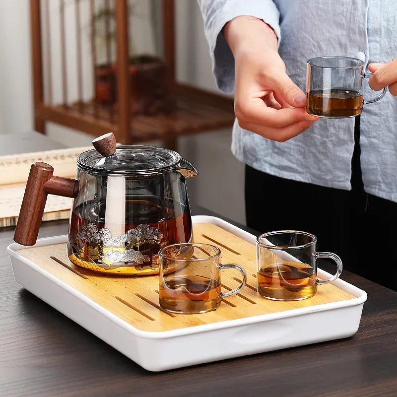 Théière borosilicate fumée vue de dessus 500ml