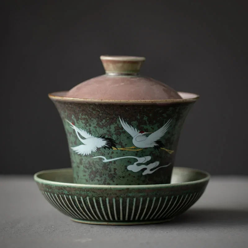 Gaiwan Nuée Céleste - Céramique Décor Peint 150ml | Fujian