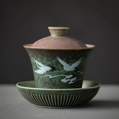 Gaiwan Nuée Céleste - Céramique Décor Peint 150ml | Fujian