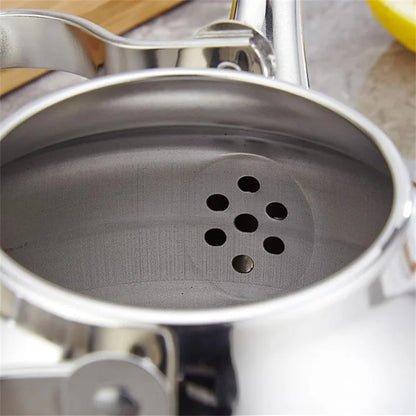 Théière inox argentée capacité 1,6 L avec filtre inox