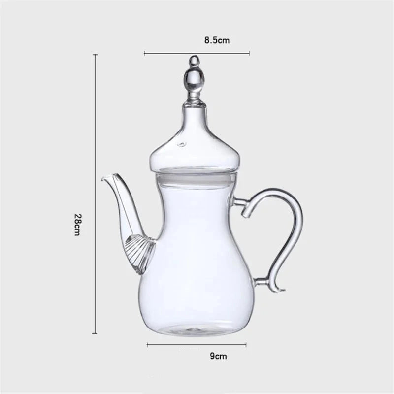 Théière arabe en verre pour service à thé oriental