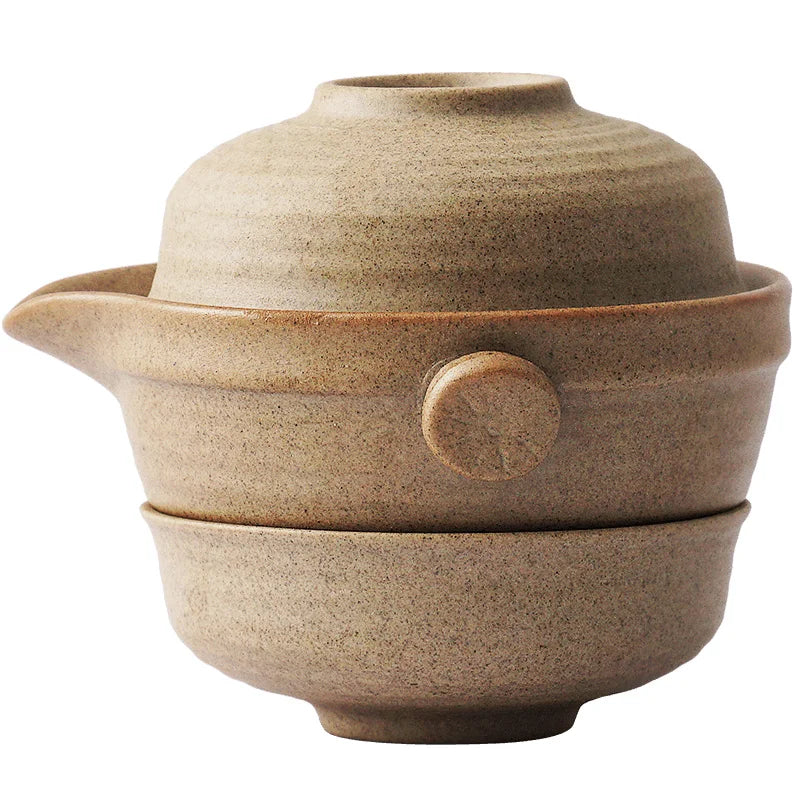 Service à Thé Duo Nomade - Céramique 220ml | Format Voyage Compact