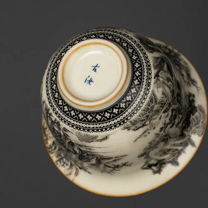 Gaiwan Céladon Four Ru - Porcelaine Craquelée 160ml | Cérémonie