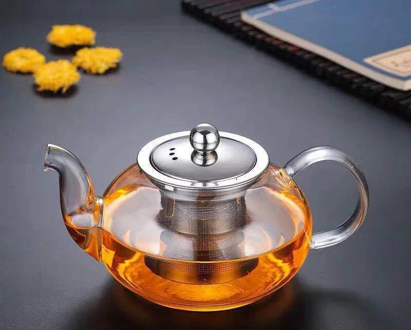 Théière en verre 800 ml avec infuseur pour thé en vrac