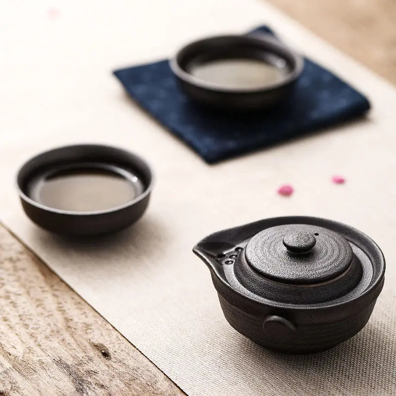 Service à Thé Duo Nomade - Céramique 220ml | Format Voyage Compact