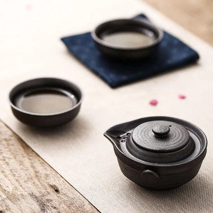 Service à Thé Duo Nomade - Céramique 220ml | Format Voyage Compact