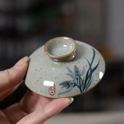 Gaiwan Nuée Sancai - Grès Émail Sancai 150ml | Trois Couleurs