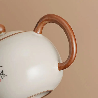 Service à Thé Gongfu Ru Kiln - Porcelaine 190 ml | Usage Individuel