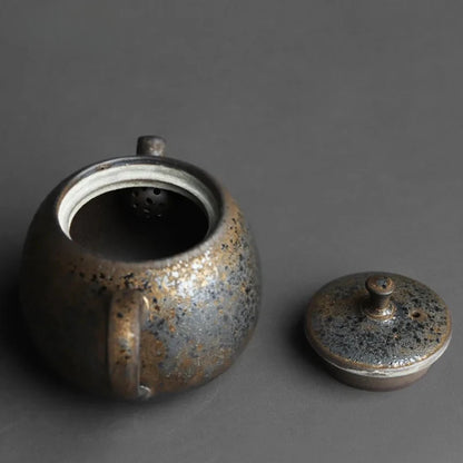 Théière céramique émaillée design vintage élégant