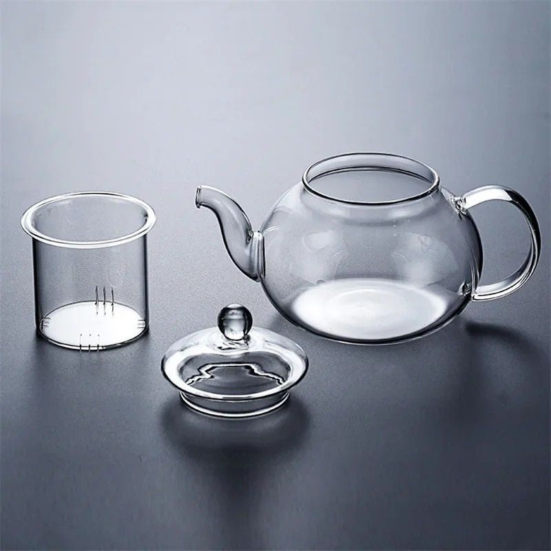 Théière verre borosilicate classique set complet toutes tailles