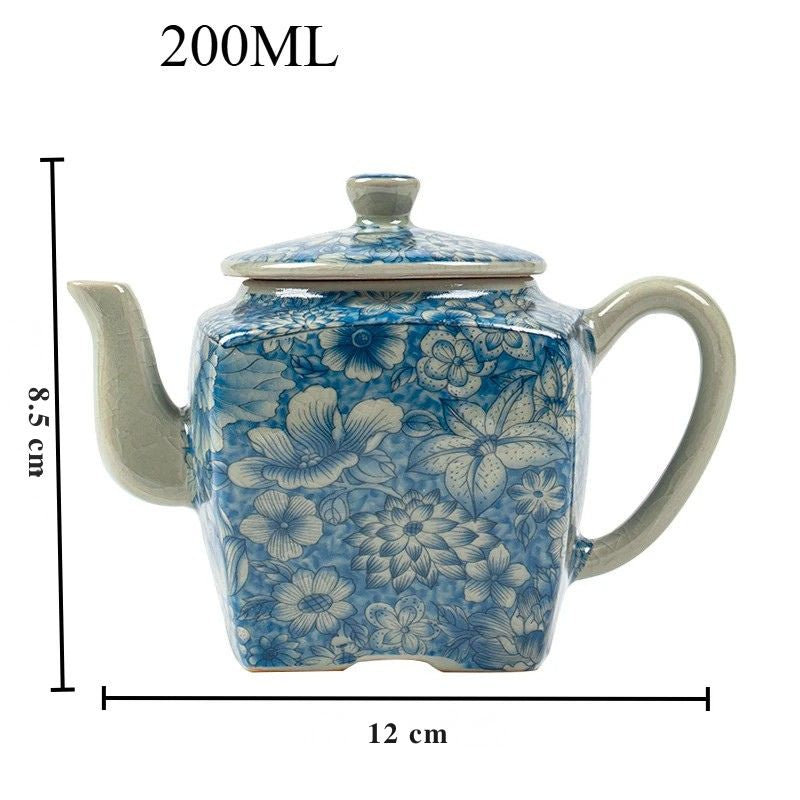 Dimensions théière Hanami carrée en céramique 200 ml
