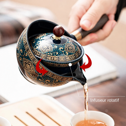 Service à Thé Argile Nomade - Poterie Sable 160ml | Format Voyage