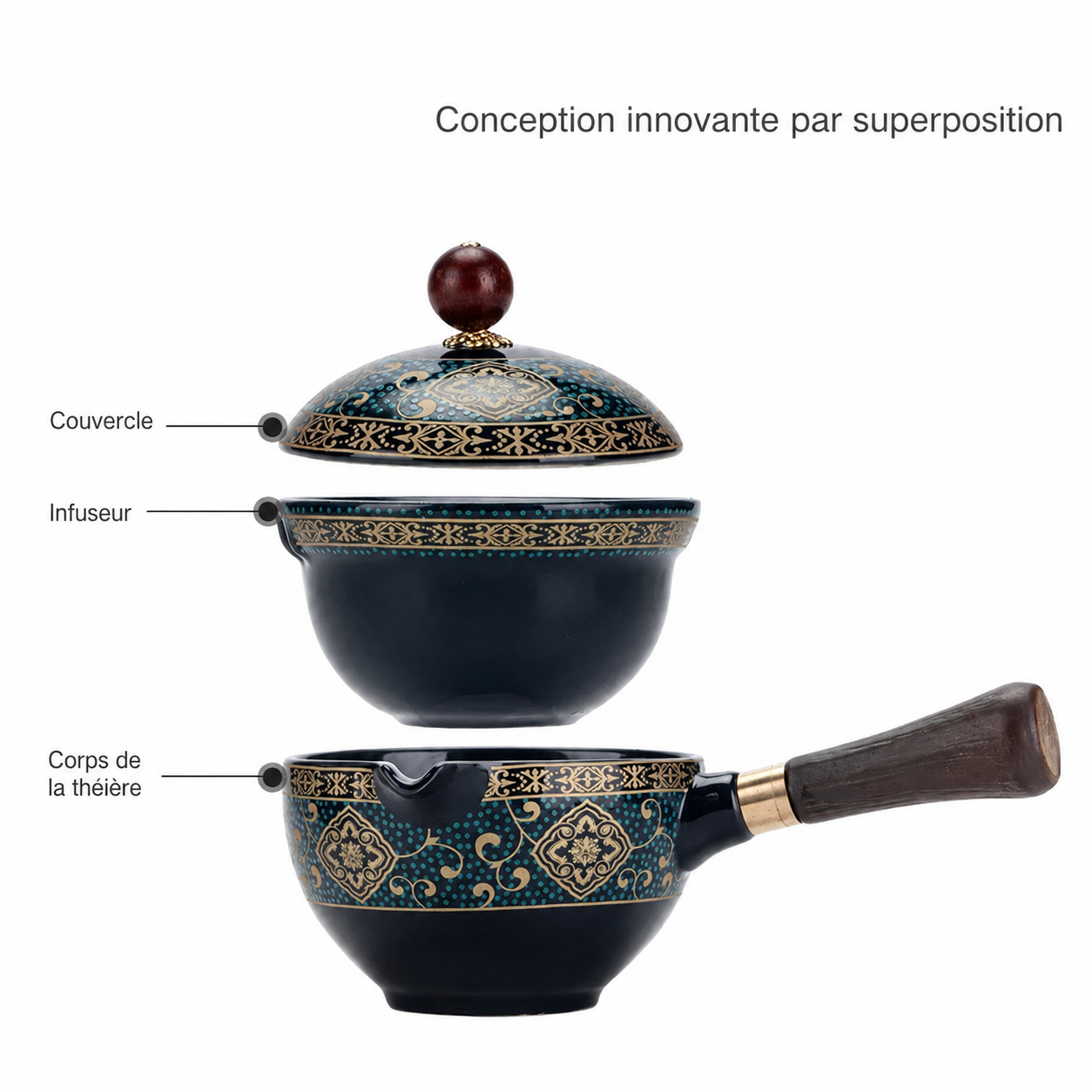 Service à Thé Argile Nomade - Poterie Sable 160ml | Format Voyage